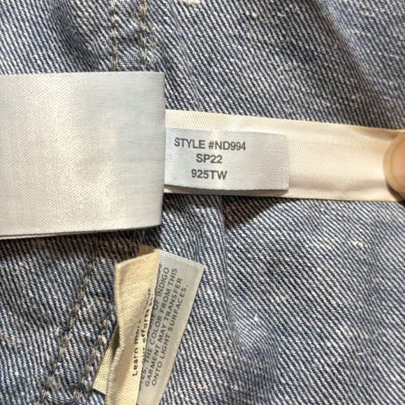 Madewell Denim Snap-Button Western Shirt in Percy Wash size XXS - Picture 10 of 12